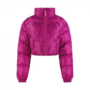 Agasalhos Trapstar Cropped T Jacquard Puffer Masculino Fucsia Rosa Portugal | KW86-658