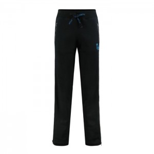 Calças Trapstar Script Zip Leg Jogging Bottoms Feminino Pretas Turquesa Portugal | OH99-314