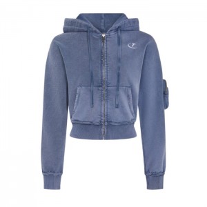 Moletom com Capuz Trapstar Construct Batwing Hoodie Feminino Azuis Portugal | RP58-002