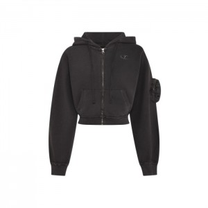 Moletom com Capuz Trapstar Construct Batwing Hoodie Feminino Pretas Portugal | GC89-482