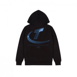 Moletom com Capuz Trapstar Hyperdrive High Density Masculino Pretas Portugal | HV82-190