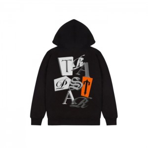 Moletom com Capuz Trapstar TS Script 3D Edition Masculino Pretas Portugal | VU66-682
