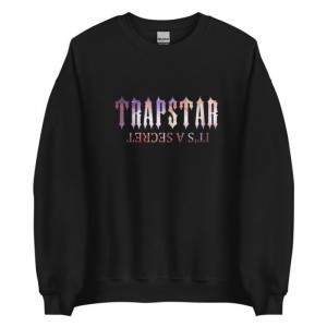 Moletons Trapstar It’s A Secret Funny Galaxy Masculino Pretas Portugal | IH06-635