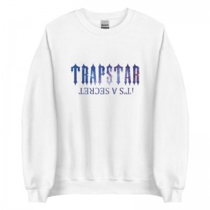 Moletons Trapstar It’s A Secret Funny Shining Galaxy Masculino Branco Portugal | UN90-121