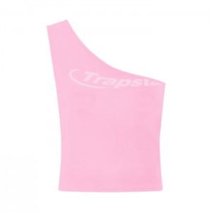 Top Trapstar Hyperdrive One Shoulder Feminino Rosa Portugal | JS92-846