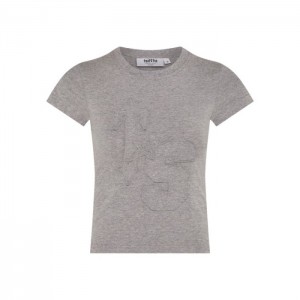 Top Trapstar TS-Star Applique Baby Tee Feminino Cinzentas Portugal | ZZ86-284